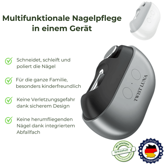 Makellose Nägel in Sekunden – Der 2-in-1 Elektrische Nagelknipser & Polierer für die ganze Familie!