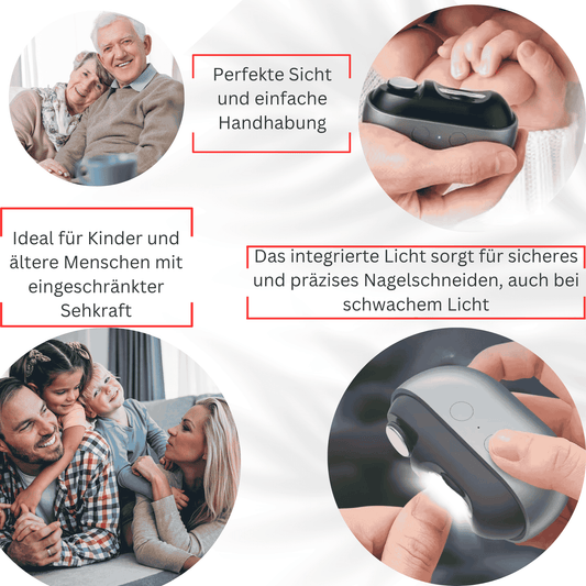 Makellose Nägel in Sekunden – Der 2-in-1 Elektrische Nagelknipser & Polierer für die ganze Familie!